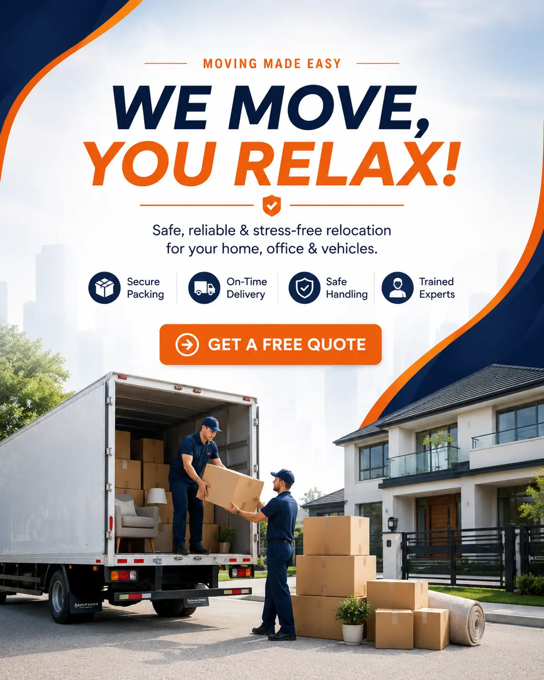 Expert packing and moving services with high quality packing materials in Delhi.